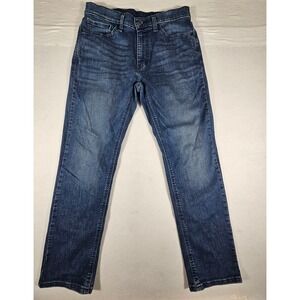 Levis 541 Athletic Taper Mens Blue Stretch Jeans W33 L32 Medium Wash 18181-0216